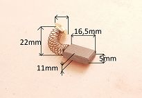 Szczotka   5,0 x 11,0 x 16,5 węglowa E 3.6  - 2