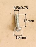 Śruba M   5x   16 łeb okrągły krzyżak 126p - 2