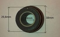 Tuleja metal. - gum. wahacza przód 126p Akor - 2