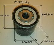 Filtr oleju 566/2 OP = 566 OP = 566/1 Mann - 2