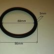 Oring  80,00 mm x 3,00 mm - 2