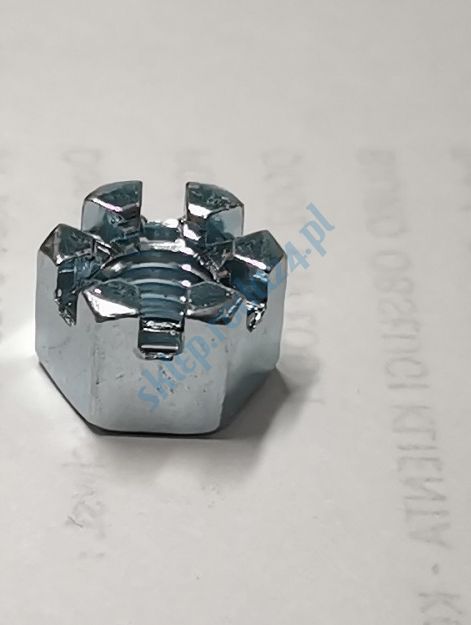 Nakrętka  M10 x 1,00 x 12 koron. Żuk, Warszawa