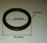 Oring  16,30 mm x 2,40 mm VMQ - 2