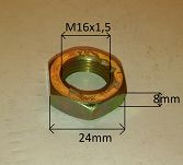 Nakrętka  M16 x 1,5 x 8 FSO, PN, Lublin - 2