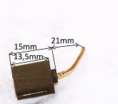 Szczotka   6,4 x 11,0 x 13,5 / 15,0 węglowa 775 - 2