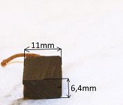 Szczotka   6,4 x 11,0 x 13,5 / 15,0 węglowa 775 - 4