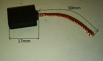 Szczotka   5,0 x 8,0 x 17,0 węglowa 420 - 2