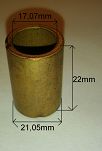 Tulejka rozr. 17,07 mm x 21,05 mm x 22,00 mm AS - 2