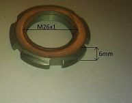 Nakrętka  M26 x 1,0 x 6 piasty elektromagnesu FSO - 2