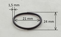 Oring  21,00 mm x 1,50 mm - 2