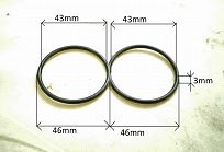 Oring  40,00 mm x 3,00 mm podwójny - 2