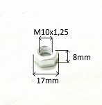Nakrętka  M10 x 1,25 twardość 10,8 Fiat 126p, FSO - 2