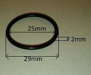 Oring  25,00 mm x 2,00 mm - 2