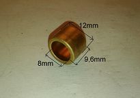 Tulejka rozr.   8,00 mm x 12,00 mm x 9,60 mm AS - 2