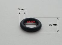 Oring  10,00 mm x 3,00 mm NBR - 2