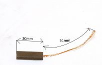 Szczotka   6,0 x 8,0 x 20,0 węglowa 502a  - 2