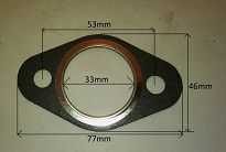 Uszczelka tłumika 126p Kreft - 2