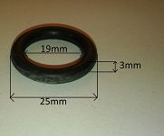 Oring  19,00 mm x 3,00 mm NBR - 2