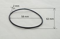 Oring  58,00 mm x 2,00 mm - 2