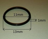 Oring  11,00 mm x 1,00 mm NBR - 2