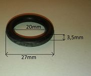 Oring  20,00 mm x 3,50 mm FKM - 2