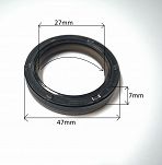 Simmering   27 x 47 x 7 AO PTFE/ ACM Elring - 2