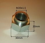 Nakrętka  M20 x 1,5 x 20 piasty Uno, Panda przód - 2