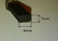 Szczotka   4,0 x 7,0 x 20,0 węglowa 126p - 4