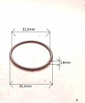 Oring  31,50 mm x 3,50 mm NBR - 2