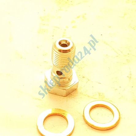 Śruba hamulca M10x1x24 z dziurą