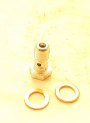 Śruba hamulca M10x1x24 z dziurą