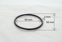 Oring  50,00 mm x 3,00 mm FKM - 2