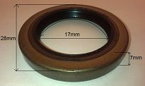 Simmering   17 x 28 x 7 B ACM Corteco skrzyni CC - 2