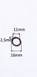 Oring  11,00 mm x 2,50 mm NBR - 2
