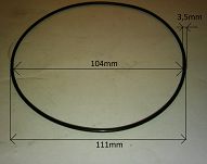 Oring 104,00 mm x 3,50 mm VMQ 126p, FSO - 2