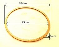 Podkładka dystansowa tylnego mostu 1,43 mm Żuk - 2