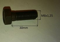 Śruba M   8 x   30 sześciokąt 10.9 126p - 2
