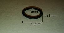 Oring    8,00 mm x 1,00 mm - 2