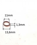 Oring  11,00 mm x 1,30 mm NBR - 2