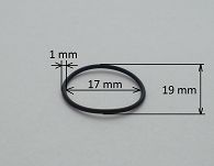 Oring  17,00 mm x 1,00 mm - 2