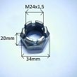 Nakrętka  M24 x 1,5 x 20 piasty Syrena, Żuk przód - 2