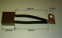 Szczotka   8,0 x 15,0 x 15,0 miedziana Syrena - 2