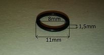 Oring    8,00 mm x 1,50 mm - 2