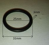 Oring  25,00 mm x 3,00 mm - 2