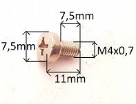 Śruba M   4x   11  krzyżak 126p - 2