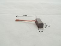 Szczotka   8,0 x 9,0 x 18,0 węglowa 621a - 2