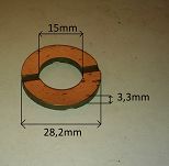 Podkładka sworznia zwrotnicy 3,3 mm 126p  - 2