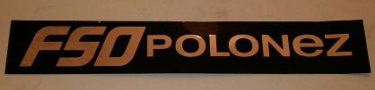 Nalepka  FSO Polonez PN