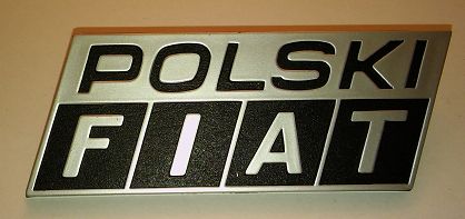 Emblemat  "POLSKI FIAT" 126p