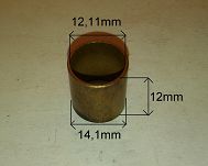 Tulejka rozr. 12,11 mm x 14,10 mm x 12,00 mm AS - 2